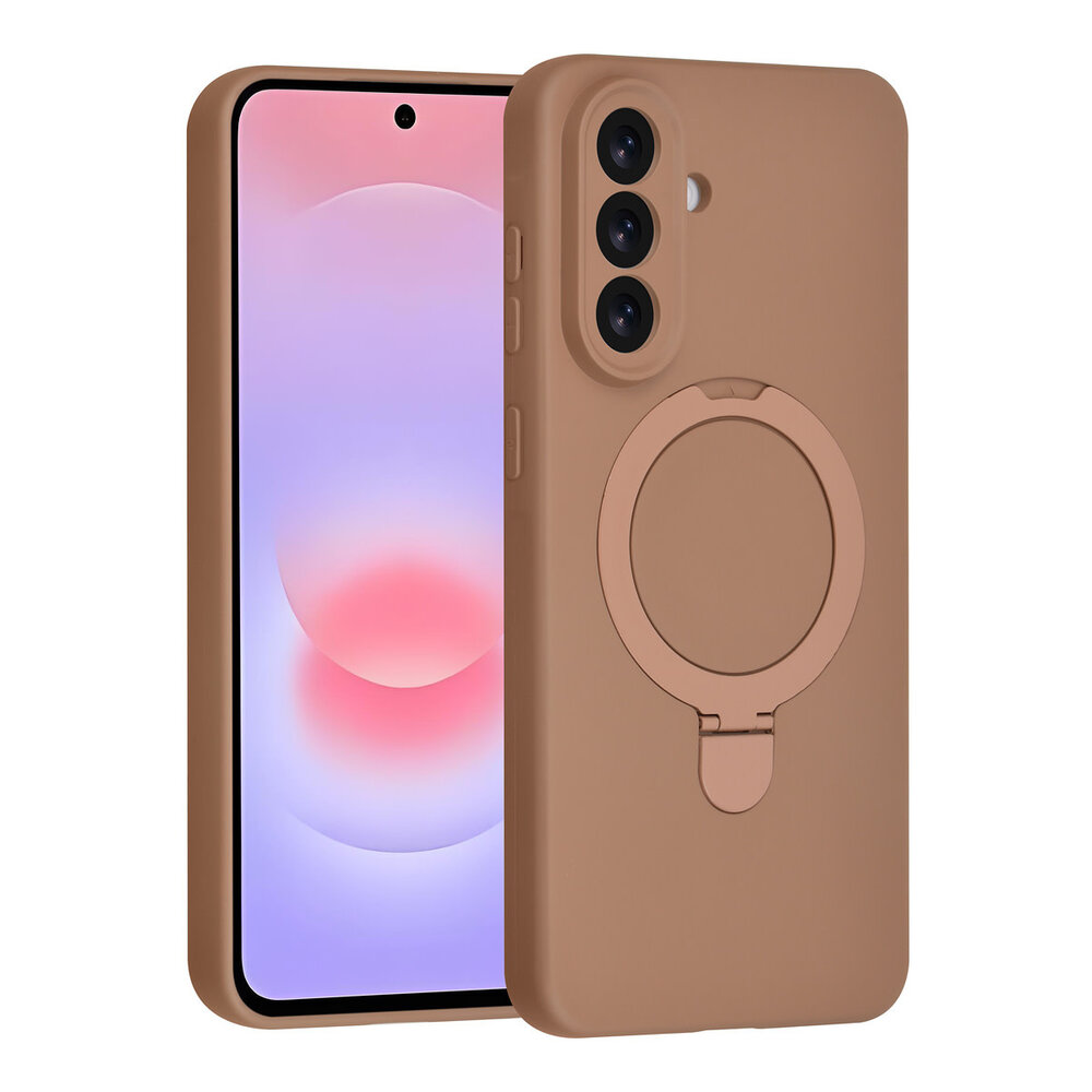 TUNIQ TUNIQ Galaxy A37 Back cover coque - Magsafe With Ring Stand - Hanger - Desert Brown TUNIQ TUNIQ Galaxy A37 Back cover coque - Magsafe With Ring Stand - Hanger - Desert Brown