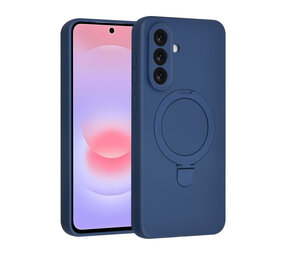 TUNIQ TUNIQ Galaxy A37 Backcover hoesje - Magsafe With Ring Stand - Hanger - Navy Blue TUNIQ TUNIQ Galaxy A37 Backcover hoesje - Magsafe With Ring Stand - Hanger - Navy Blue