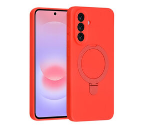 TUNIQ TUNIQ Galaxy A37 Back-Cover hul - Magsafe With Ring Stand - Hanger - Classic Red