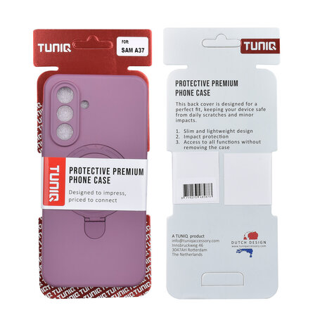 TUNIQ TUNIQ Galaxy A37 Back cover coque - Magsafe With Ring Stand - Hanger - Sunset Purple