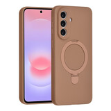 TUNIQ TUNIQ Galaxy A57 Backcover hoesje - Magsafe With Ring Stand - Hanger - Desert Brown