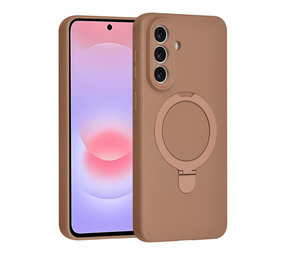 TUNIQ TUNIQ Galaxy A57 Back cover coque - Magsafe With Ring Stand - Hanger - Desert Brown