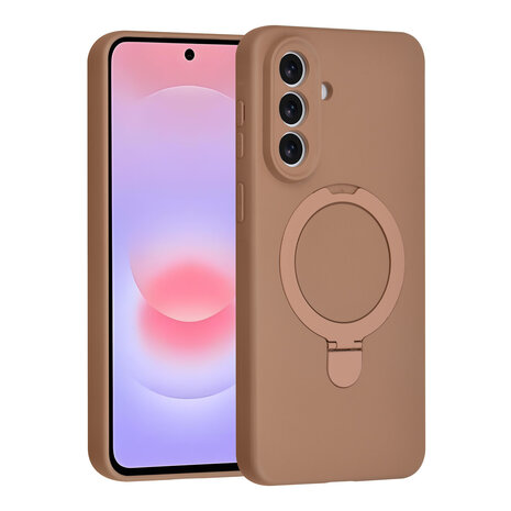 TUNIQ TUNIQ Galaxy A57 Back cover coque - Magsafe With Ring Stand - Hanger - Desert Brown TUNIQ TUNIQ Galaxy A57 Back cover coque - Magsafe With Ring Stand - Hanger - Desert Brown