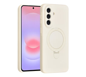 TUNIQ TUNIQ Galaxy A57 Back cover coque - Magsafe With Ring Stand - Hanger - Antique White TUNIQ TUNIQ Galaxy A57 Back cover coque - Magsafe With Ring Stand - Hanger - Antique White