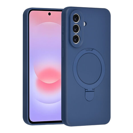 TUNIQ TUNIQ Galaxy A57 Back cover coque - Magsafe With Ring Stand - Hanger - Navy Blue TUNIQ TUNIQ Galaxy A57 Back cover coque - Magsafe With Ring Stand - Hanger - Navy Blue