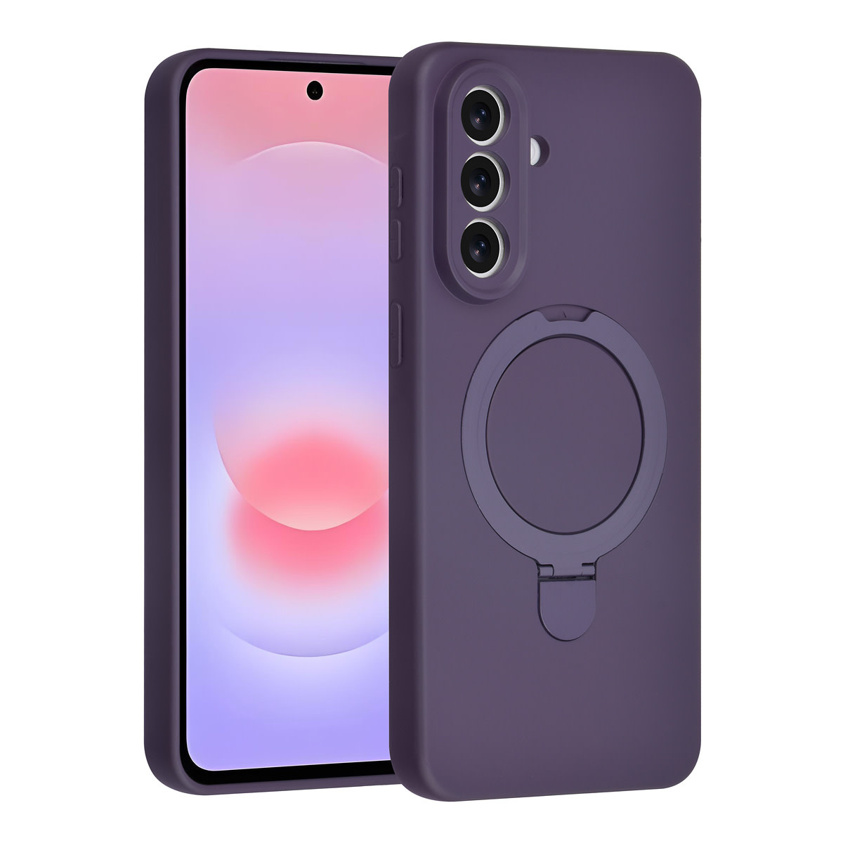 TUNIQ TUNIQ Galaxy A57 Backcover hoesje - Magsafe With Ring Stand - Hanger - Grape Purple