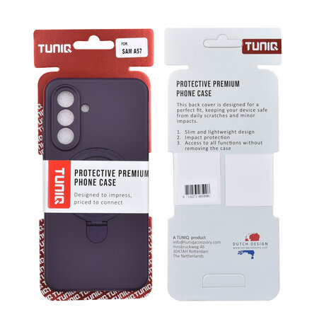 TUNIQ TUNIQ Galaxy A57 Backcover hoesje - Magsafe With Ring Stand - Hanger - Grape Purple