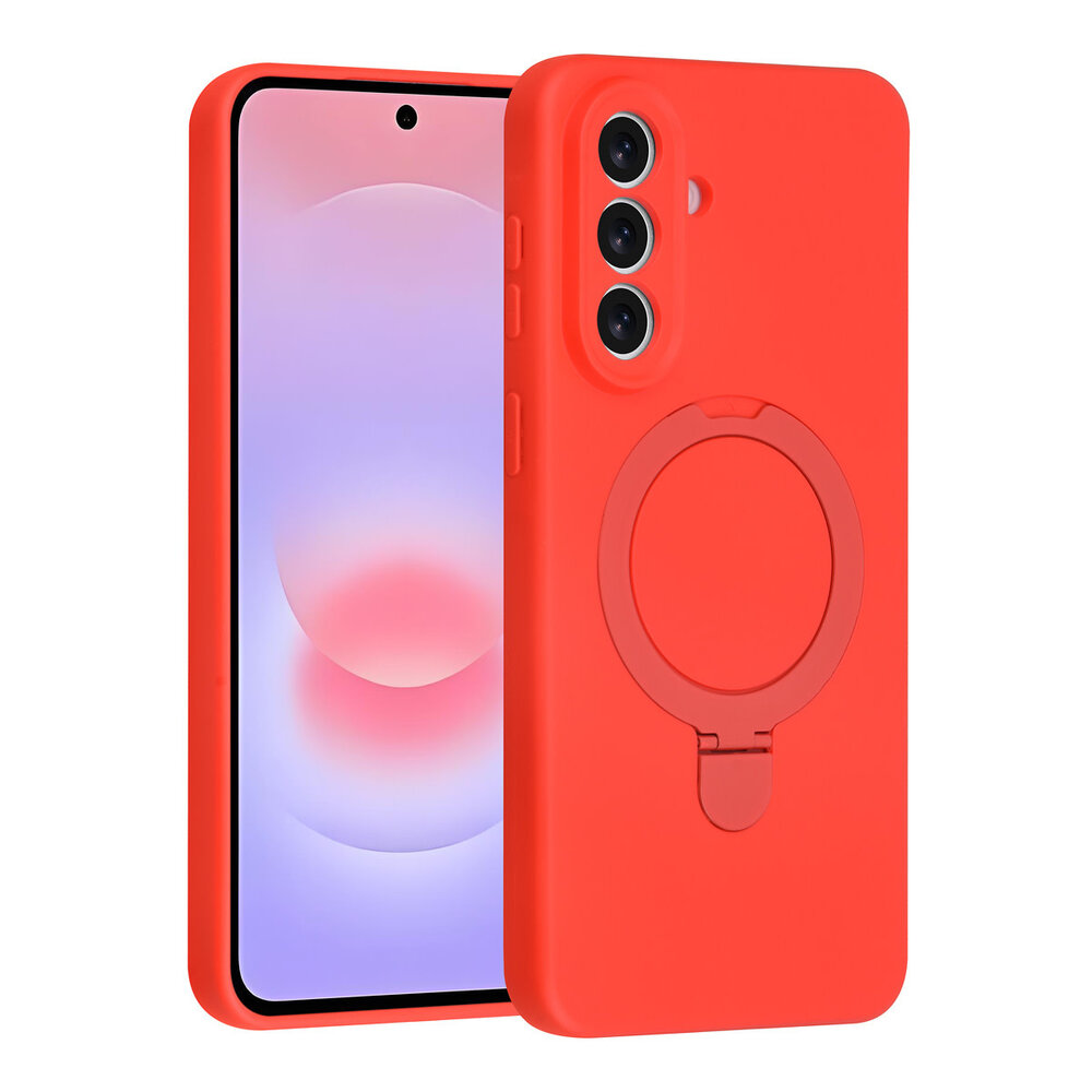 TUNIQ TUNIQ Galaxy A57 Backcover hoesje - Magsafe With Ring Stand - Hanger - Classic Red TUNIQ TUNIQ Galaxy A57 Backcover hoesje - Magsafe With Ring Stand - Hanger - Classic Red
