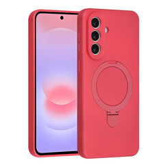 TUNIQ Galaxy A57 Back-Cover hul - Magsafe With Ring Stand - Hanger - Cherry Red
