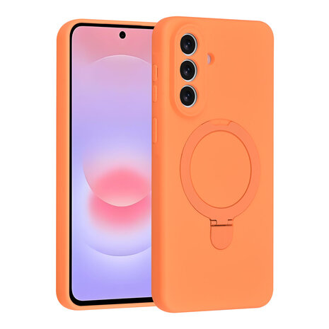 TUNIQ TUNIQ Galaxy A57 Back cover case - Magsafe With Ring Stand - Hanger - Tangerine Orange