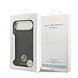 Guess Guess iPhone 17 Air Back cover coque - MagSafe - 4G Strass Logo - Gold Edge - Noir