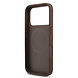 Guess Guess iPhone 17 Pro Back-Cover hul - MagSafe - 4G Triangle Logo - Pearl Strap - Braun