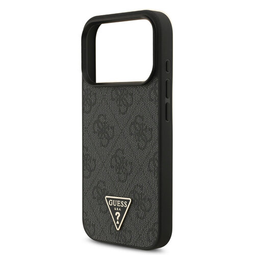 Guess Guess iPhone 17 Pro/iPhone 18 Pro Handyhülle MagSafe 4G dreieckiges Logo Perlenband - Schwarz