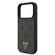Guess Guess iPhone 17 Pro Back-Cover hul - MagSafe - 4G Triangle Logo - Pearl Strap - Schwarz