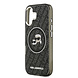 Karl Lagerfeld Karl Lagerfeld iPhone 17 Back cover case - MagSafe - IML Glitter K&C Heads Logo - Black