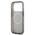 Guess Guess iPhone 17 Pro Max/iPhone 18 Pro Max Handyhülle MagSafe Pfingstrosenmotiv auf 4G-Hintergrund - Schwarz