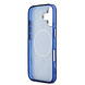 Guess Guess iPhone 17 Back cover coque - Magsafe - IML Peony Hot Stamp Design - Bleu