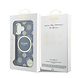 Guess Guess iPhone 17 Back cover coque - Magsafe - IML Peony Hot Stamp Design - Bleu