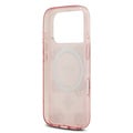Guess Guess iPhone 17 Pro/iPhone 18 Pro Handyhülle MagSafe Pfingstrosenmotiv auf 4G-Hintergrund - Rosa