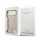 Guess Guess iPhone 17 Air Back-Cover hul - MagSafe - 4G Strass Logo - Gold Edge - Rosa