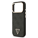 Guess Guess iPhone 17 Pro Back cover case - MagSafe - 4G Triangle Logo - Gold Edge - Black