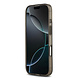 Guess Guess iPhone 17 Back cover case - MagSafe - Peony on 4G Background - Black