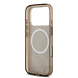 Guess Guess iPhone 17 Pro Back cover coque - MagSafe - Peony on 4G Background - Marron