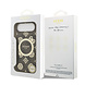 Guess Guess iPhone 17 Air Backcover hoesje - MagSafe - Peony on 4G Background - Bruin