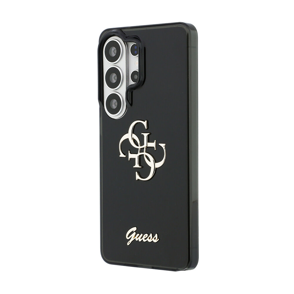Guess Guess Galaxy S26 Ultra Back cover coque - MagSafe - 4G Script Metal Logo - Black Edge - Noir Guess Guess Galaxy S26 Ultra Back cover coque - MagSafe - 4G Script Metal Logo - Black Edge - Noir