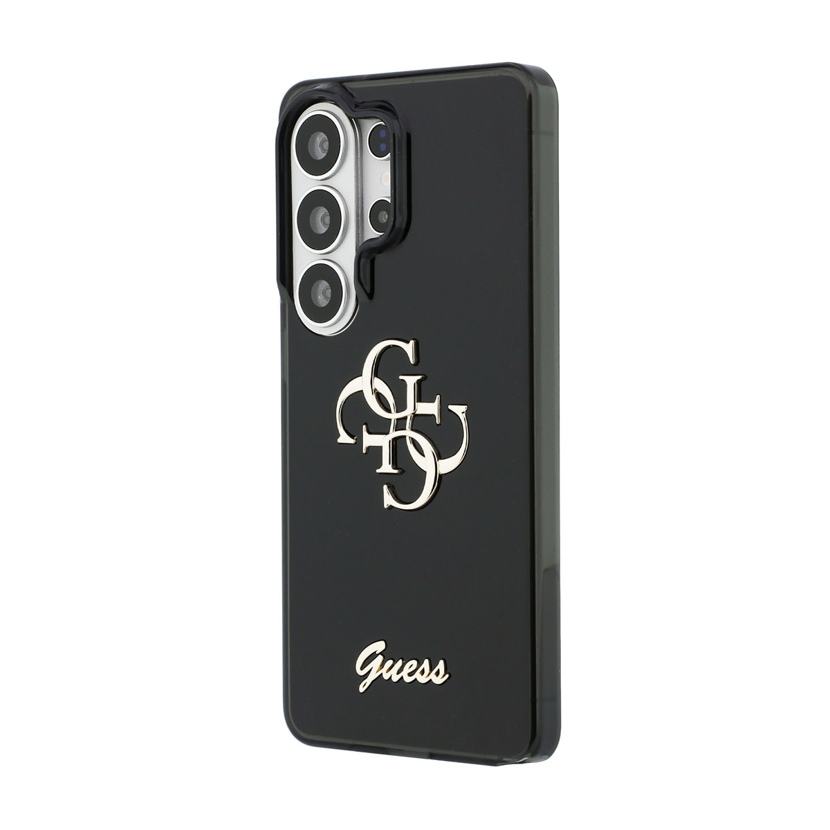 Guess Guess Galaxy S26 Ultra Backcover hoesje - MagSafe - 4G Script Metal Logo - Black Edge - Zwart, foto 2 van 6