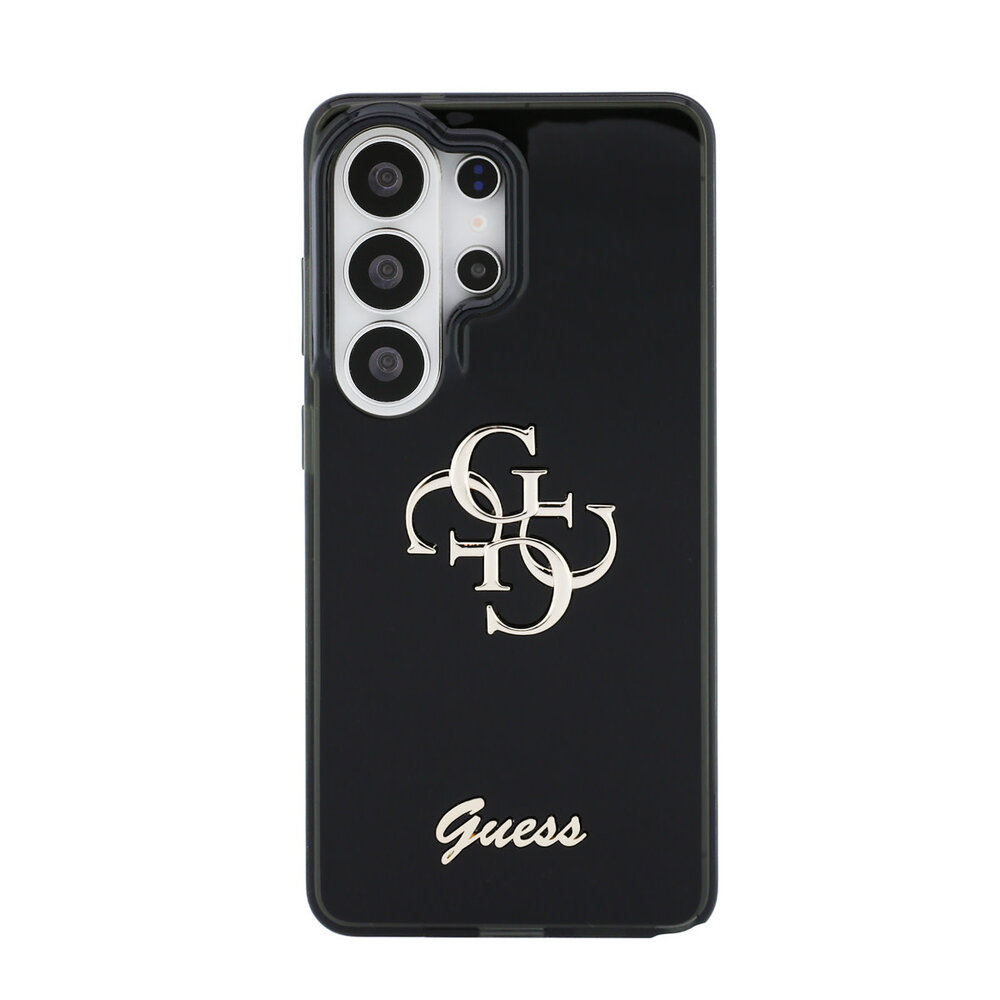 Guess Guess Galaxy S26 Ultra Back cover case - MagSafe - 4G Script Metal Logo - Black Edge - Black Guess Guess Galaxy S26 Ultra Back cover case - MagSafe - 4G Script Metal Logo - Black Edge - Black