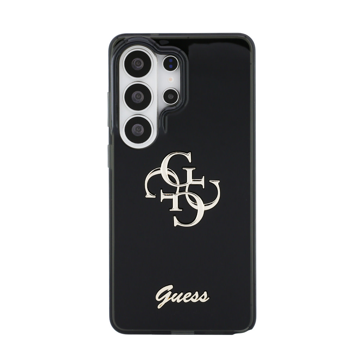 Guess Guess Galaxy S26 Ultra Backcover hoesje - MagSafe - 4G Script Metal Logo - Black Edge - Zwart, foto 3 van 6
