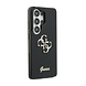 Guess Guess Galaxy S26 Ultra Backcover hoesje - MagSafe - 4G Script Metal Logo - Black Edge - Zwart Guess Guess Galaxy S26 Ultra Backcover hoesje - MagSafe - 4G Script Metal Logo - Black Edge - Zwart