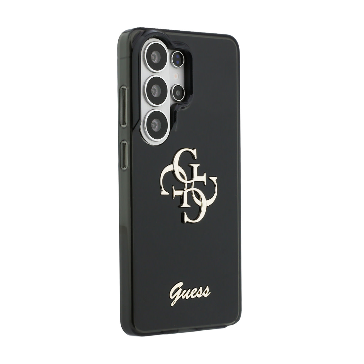 Guess Guess Galaxy S26 Ultra Backcover hoesje - MagSafe - 4G Script Metal Logo - Black Edge - Zwart, foto 4 van 6