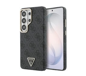 Guess Guess Galaxy S26 Ultra Backcover hoesje - MagSafe - 4G Script Metal Logo - Gold Edge - Zwart Guess Guess Galaxy S26 Ultra Backcover hoesje - MagSafe - 4G Script Metal Logo - Gold Edge - Zwart