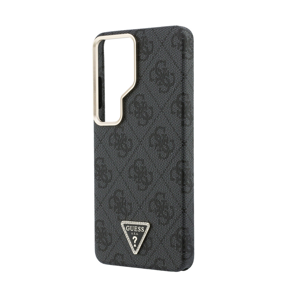 Guess Guess Galaxy S26 Ultra Back cover coque - MagSafe - 4G Script Metal Logo - Gold Edge - Noir Guess Guess Galaxy S26 Ultra Back cover coque - MagSafe - 4G Script Metal Logo - Gold Edge - Noir