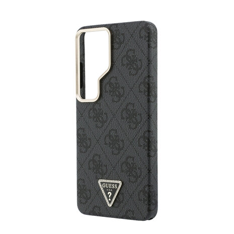 Guess Guess Galaxy S26 Ultra Back cover case - MagSafe - 4G Script Metal Logo - Gold Edge - Black Guess Guess Galaxy S26 Ultra Back cover case - MagSafe - 4G Script Metal Logo - Gold Edge - Black