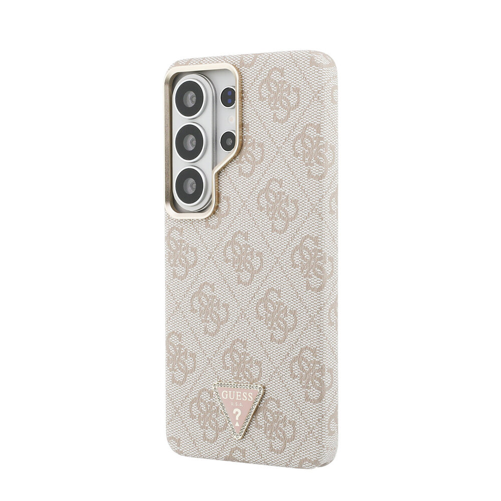 Guess Guess Galaxy S26 Ultra Back cover case - MagSafe - 4G Script Metal Logo - Gold Edge - Pink Guess Guess Galaxy S26 Ultra Back cover case - MagSafe - 4G Script Metal Logo - Gold Edge - Pink