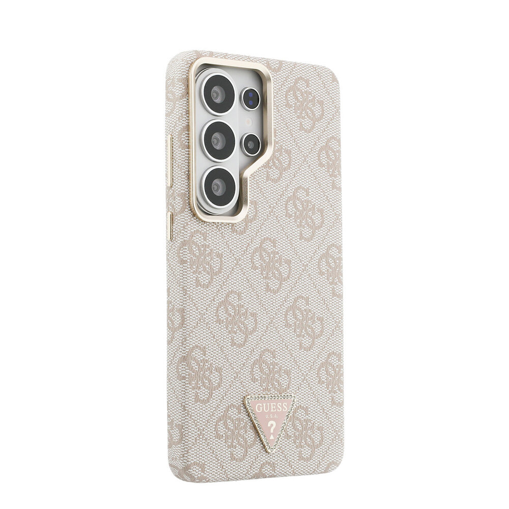 Guess Guess Galaxy S26 Ultra Back cover case - MagSafe - 4G Script Metal Logo - Gold Edge - Pink Guess Guess Galaxy S26 Ultra Back cover case - MagSafe - 4G Script Metal Logo - Gold Edge - Pink