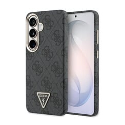 Guess Galaxy S26 Back-Cover hul - MagSafe - 4G Script Metal Logo - Gold Edge - Schwarz