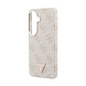 Guess Guess Galaxy S26 Backcover hoesje - MagSafe - 4G Script Metal Logo - Gold Edge - Roze
