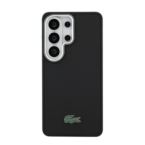 Lacoste Lacoste Galaxy S26 Ultra Backcover hoesje - MagSafe - Metal Edges - Iconic Petit Pique Logo - Zwart Lacoste Lacoste Galaxy S26 Ultra Backcover hoesje - MagSafe - Metal Edges - Iconic Petit Pique Logo - Zwart