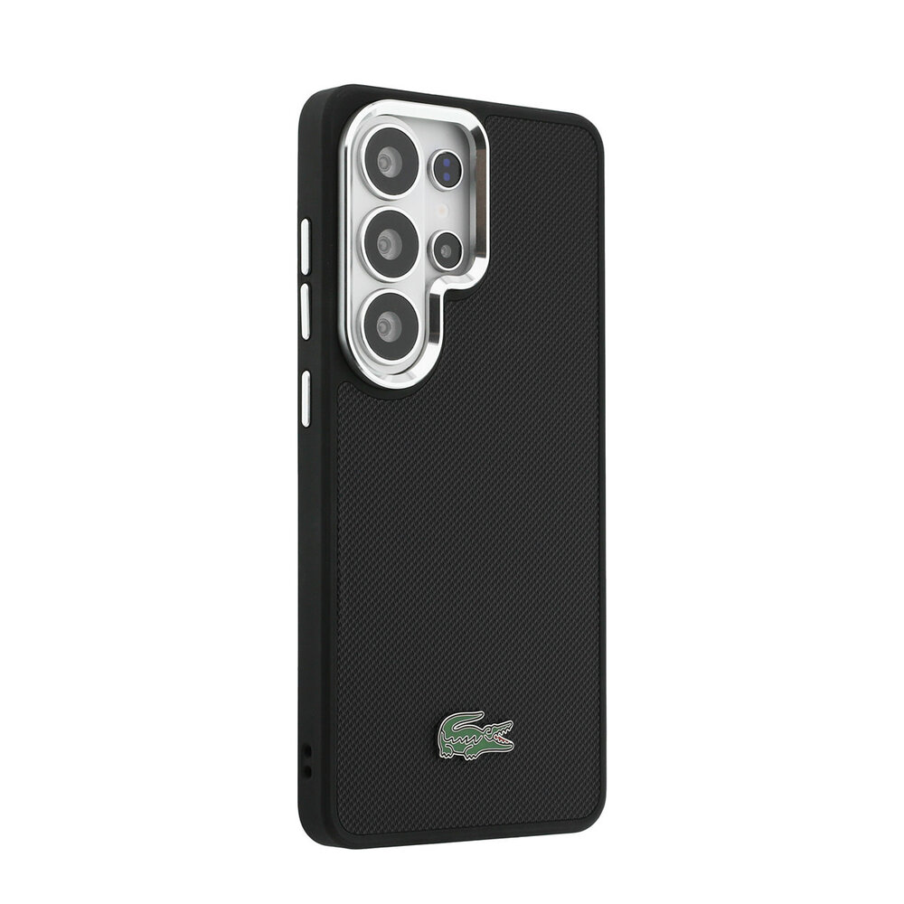 Lacoste Lacoste Galaxy S26 Ultra Back cover case - MagSafe - Metal Edges - Iconic Petit Pique Logo - Black Lacoste Lacoste Galaxy S26 Ultra Back cover case - MagSafe - Metal Edges - Iconic Petit Pique Logo - Black
