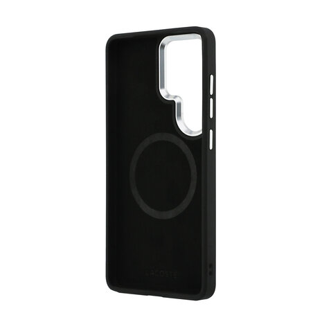 Lacoste Lacoste Galaxy S26 Ultra Backcover hoesje - MagSafe - Metal Edges - Iconic Petit Pique Logo - Zwart Lacoste Lacoste Galaxy S26 Ultra Backcover hoesje - MagSafe - Metal Edges - Iconic Petit Pique Logo - Zwart