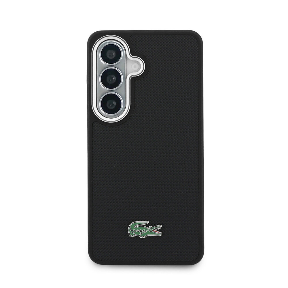 Lacoste Lacoste Galaxy S26 Back cover coque - MagSafe - Metal Edges - Iconic Petit Pique Logo - Noir Lacoste Lacoste Galaxy S26 Back cover coque - MagSafe - Metal Edges - Iconic Petit Pique Logo - Noir