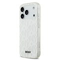 DKNY DKNY iPhone 17 Pro/iPhone 18 Pro Handyhülle Gittermuster Zweilagig - Weiß