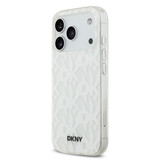 DKNY DKNY iPhone 17 Pro Back cover coque - Grid Pattern - Double Layer - Blanc