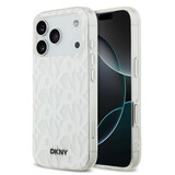 DKNY DKNY iPhone 17 Pro Back-Cover hul - Grid Pattern - Double Layer - Weiß
