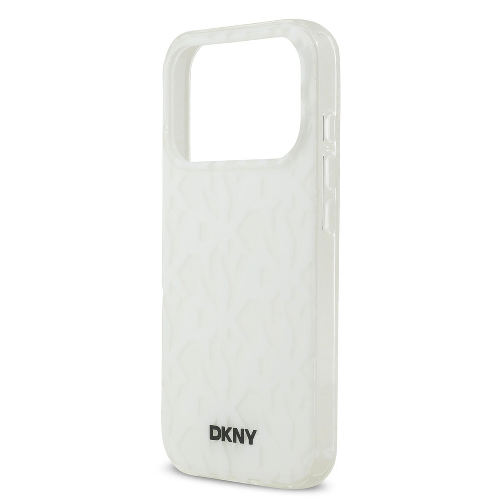 DKNY DKNY iPhone 17 Pro Back cover coque - Grid Pattern - Double Layer - Blanc DKNY DKNY iPhone 17 Pro Back cover coque - Grid Pattern - Double Layer - Blanc