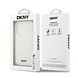 DKNY DKNY iPhone 17 Pro Back cover coque - Grid Pattern - Double Layer - Blanc DKNY DKNY iPhone 17 Pro Back cover coque - Grid Pattern - Double Layer - Blanc